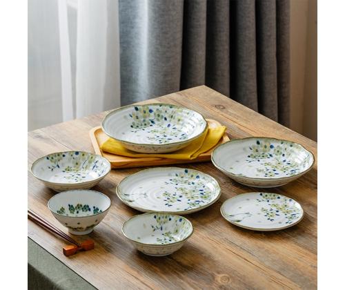 Taldrik HIDAMARI D22xH4cm kass ja kirsiõied