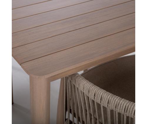 Aiamööblikomplekt MEDINA laud ja 4 tooli, beež