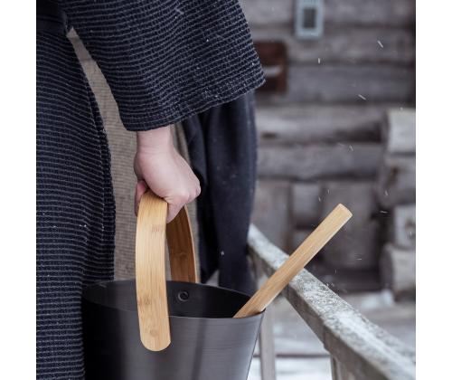 Saunaämber RENTO BROWN, 5L, alumiinium/ bambus
