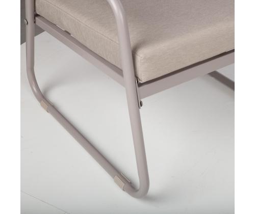 Aiamööblikomplekt MACOS laud, diivan ja 2 tooli, beež