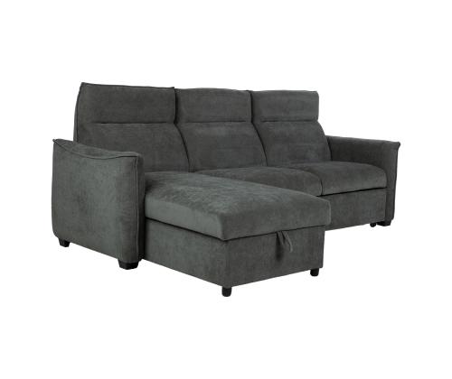 Nurgadiivanvoodi SCALA 244x155/88xH102cm, oliiviroheline