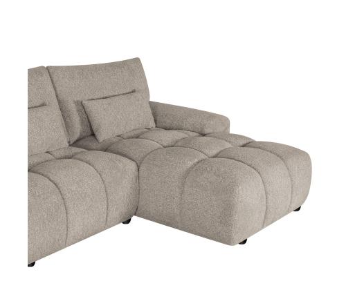 Nurgadiivan BARBARA PN 300x100/163xH89cm, helepruun