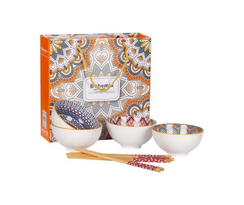 Komplekt BOHEMIA 4-kaussi, värviline