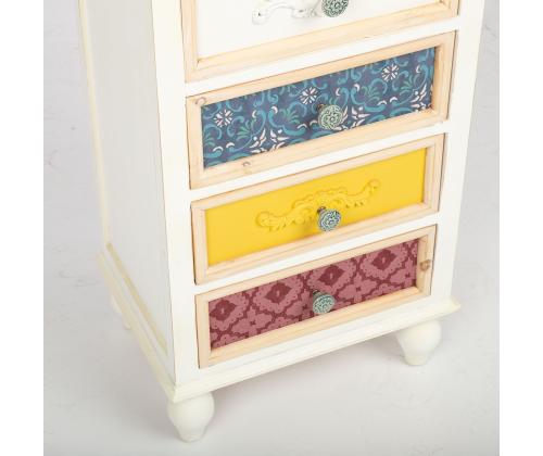 Kummut BIANCA 48x35xH97cm, antiikvalge