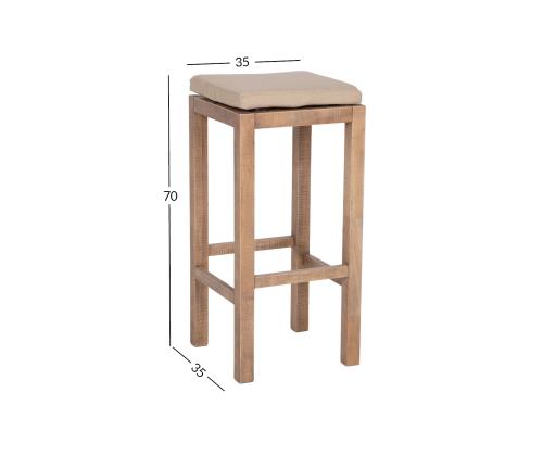 Baaritool MONACO 35x35xH70cm padjaga