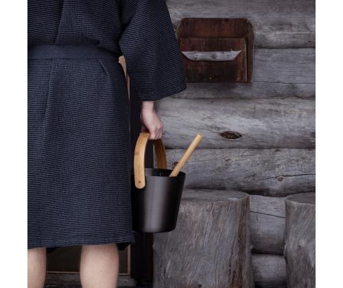 Saunaämber RENTO BROWN, 5L, alumiinium/ bambus