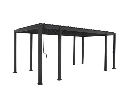 Varikatus MIRADOR-111 lamellseintega 3x6m, tumehall