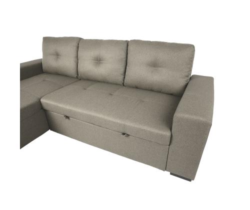 Nurgadiivanvoodi CARITA 240x90/160xH94cm, beež