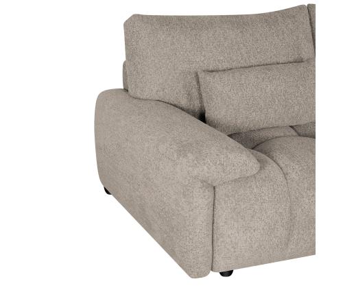 Nurgadiivan BARBARA PN 300x100/163xH89cm, helepruun