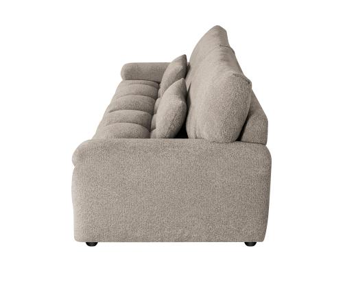 Diivan BARBARA 2,5-kohaline 210x100xH89cm, helepruun