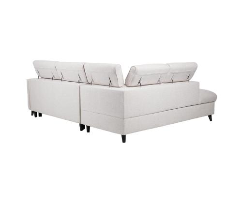 Nurgadiivanvoodi SAMANTHA VN 255x205/95xH82/99cm, valge