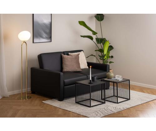 Abilaud STRINGTON 40x40xH40cm, must, melamiin, MDF, teras