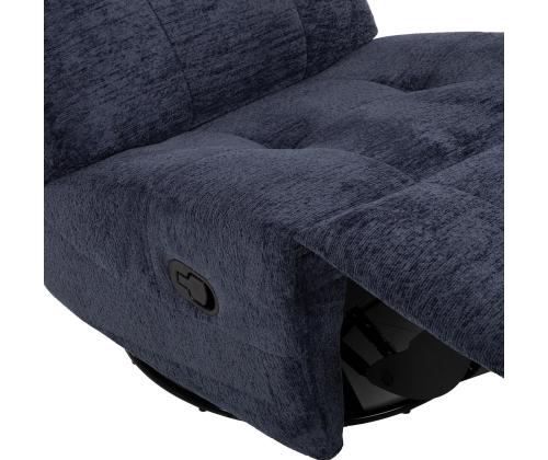 Tugitool WILLA manuaalne recliner, pöörlev ja kiikuv 82x97xH96cm, sinine