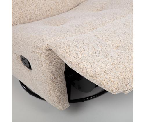 Tugitool WILLA manuaalne recliner, pöörlev ja kiikuv 82x97xH96cm, beež