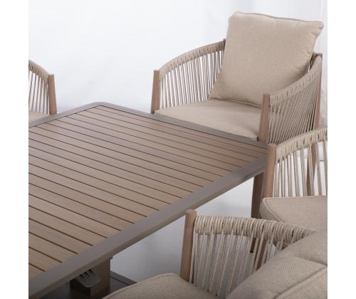 Laud MARENDA 150x90xH52-75cm, hallikasbeež