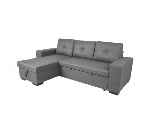 Nurgadiivanvoodi CARITA 240x90/160xH94cm, hall