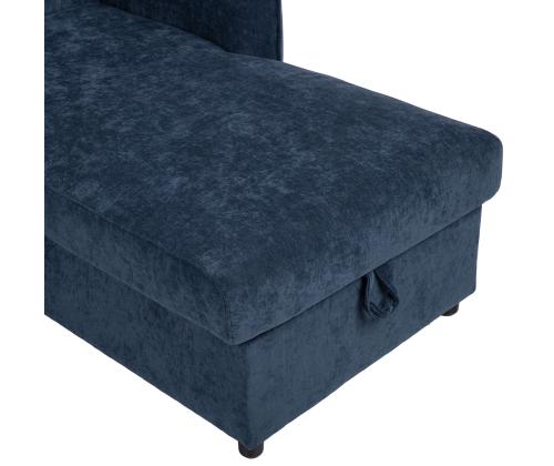 Nurgadiivanvoodi SCALA 244x155/88xH102cm, sinine