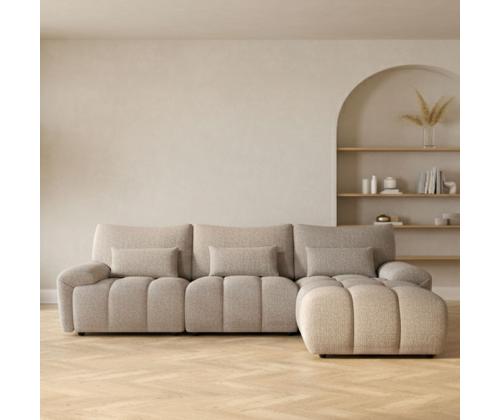 Nurgadiivan BARBARA PN 300x100/163xH89cm, helepruun