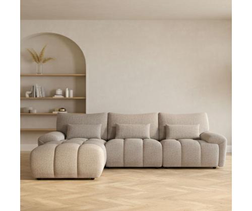 Nurgadiivan BARBARA VN 300x163/100xH89cm, helepruun