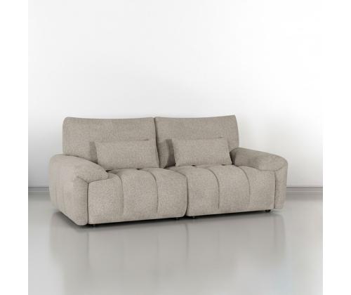 Diivan BARBARA 2,5-kohaline 210x100xH89cm, helepruun