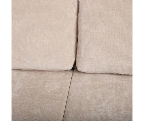 Nurgadiivanvoodi INGA 217x92/160xH92cm, beež sametine