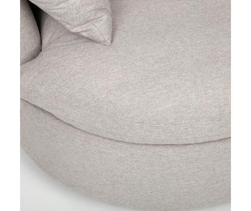 Tugitool FLUFFY pöörlev 110x105xH65/86cm, helehall