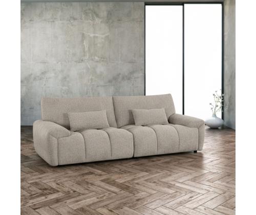 Diivan BARBARA 3-kohaline 248x100xH89cm, helepruun