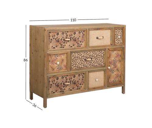 Kummut ZARA 110x36xH86cm, pruun
