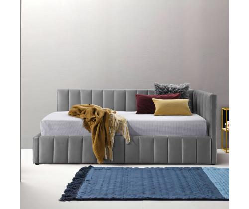 Voodi JASPER 90x200cm, madratsiga HARMONY DUO, hall