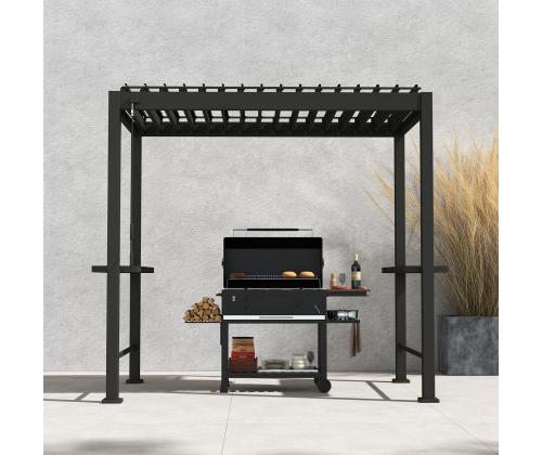 Varikatus MIRADOR BBQ 2,55x1,5m, tumehall