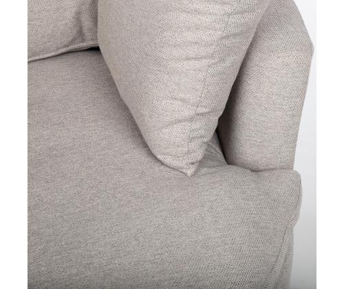 Tugitool FLUFFY pöörlev 110x105xH65/86cm, helehall