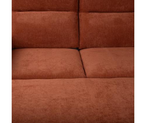 Nurgadiivanvoodi SCALA 244x155/88xH102cm, roostepruun
