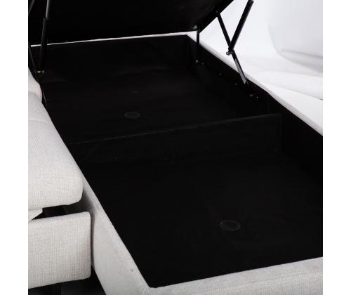 Nurgadiivanvoodi SAMANTHA PN 255x95/205xH82/99cm, valge