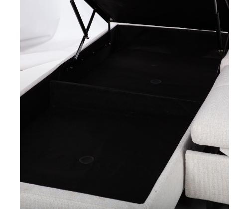 Nurgadiivanvoodi SAMANTHA VN 255x205/95xH82/99cm, valge