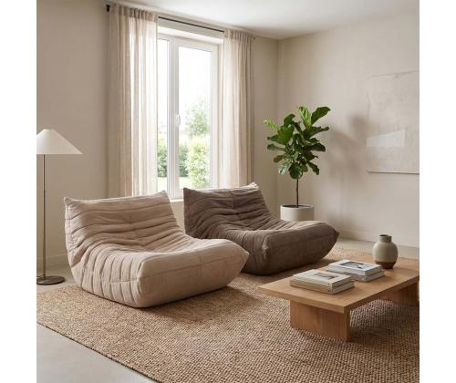 Puhketool FIONA 100x102xH65cm, beež