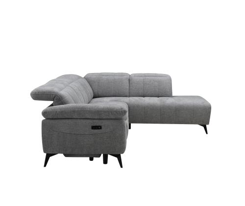 Nurgadiivan HAMID PN, elektriline recliner 279x106/225xH82cm, hall