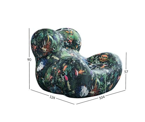 Tugitool HARMONY OASIS 104x124xH90cm troopiline