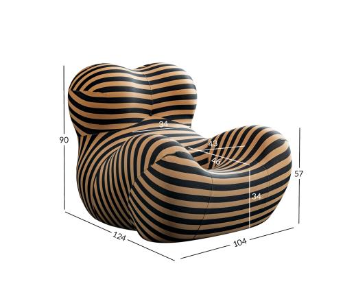 Tugitool HARMONY OASIS 104x124xH90cm triibuline