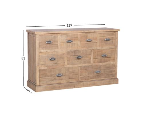 Kummut MONACO 129x40xH81cm
