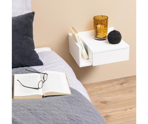 Öökapp ASHLAN 40x32xH16,5cm, valge