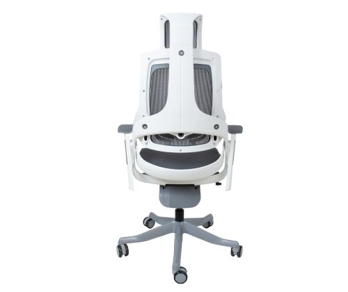 Arvutitool/kontoritool WAU 70x70xH112-129cm, hall/valge korpus