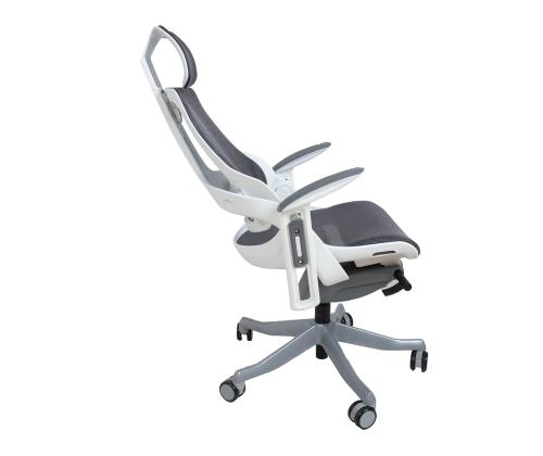 Arvutitool/kontoritool WAU 70x70xH112-129cm, hall/valge korpus