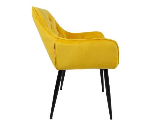 Tool BRITA 58x63H83cm, kollane samet