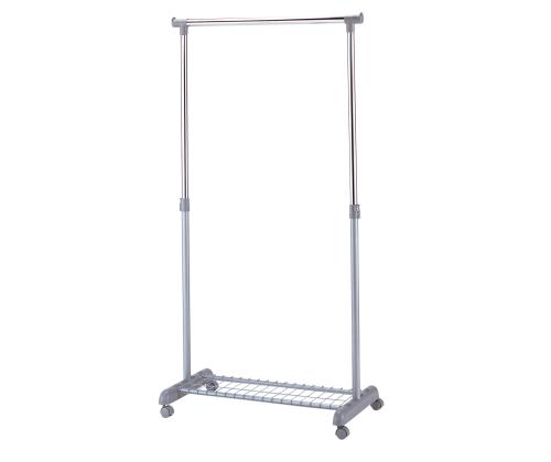 Stange FRANK kingariiuliga ratastel 83x43xH93,5-168cm, värvus: hõbedane-kroom