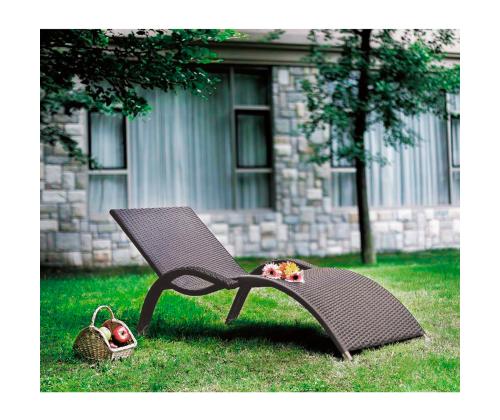 Lamamistool MERIDIAN 70x175xH28/70cm, kohvipruun