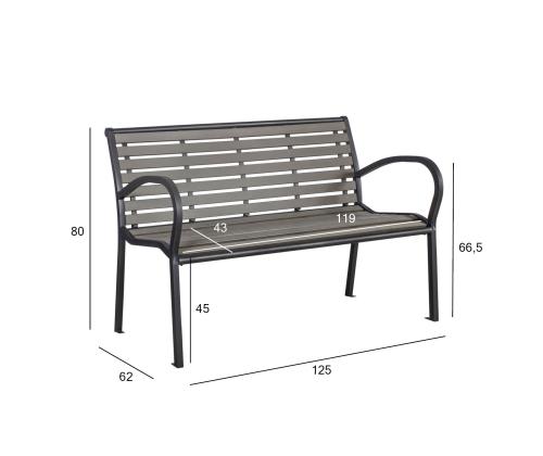 Pink VIOLA 125x62xH80cm, hall