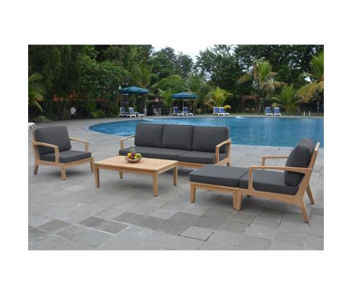 Diivan MALDIVE 3-kohaline 210x89xH86cm, tiikpuu