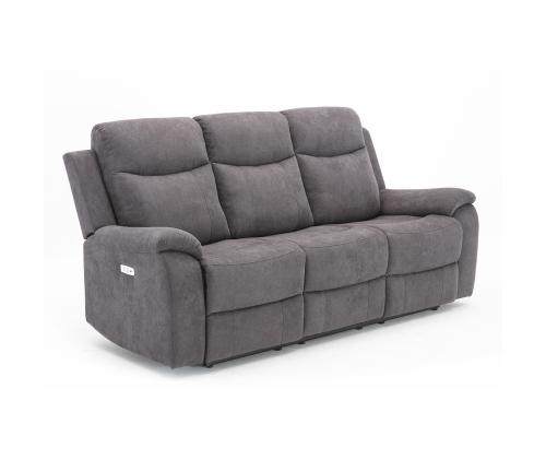 Diivan MILO 3-kohaline elektriline recliner, hall