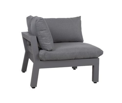 Diivani nurgamoodul FLUFFY, hall, 93x93xH66cm