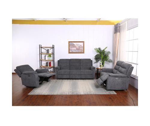 Diivan MIMI 3-kohaline elektriline recliner 208x93xH102cm, hall